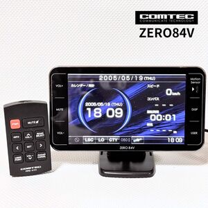 ZERO84V OBDⅡアダプターセット！OBD2-R2 コムテック レーダー探知機 リモコン付き 4.0インチ大画面 送料無料/即決【50102-10】