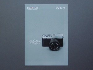 【カタログのみ】FUJIFILM 2021.01 X-E4 検 FUJINON XF XC LENS 富士フイルム