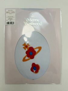 vivienne westwood ヴィヴィアンウエストウッド　 ポピーフラワーPOPPY FLOWERS レディースストッキング グレープミスト M-L 新品未使用品