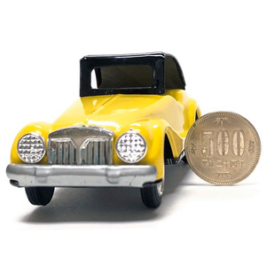 S★Friction Powered METAL TOY Classic Car フリクションクラッシックカー Yellow ★BCTT085-1