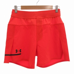 アンダーアーマー UNDER ARMOUR 美品 UAパーペチュアル ショーツ ショートパンツ ハーフパンツ スポーツウエア M 赤 レッド 1320978