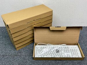 ⑥ 未使用品 Chicony Electronics チコニー キーボード KB-2971 8台 PS/2接続 パソコン 周辺機器 F09