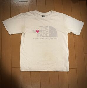 子供用130 ノースフェイス　THE NORTH FACE TNF Tシャツ 白　半袖Tシャツ ビッグロゴ Tee ザノースフェイス DOME プリント ゴールドウィン