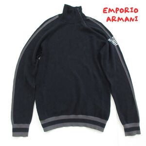 【EMPORIO ARMANI】アルマーニ　ハーフジップ　ソフトニット　0115