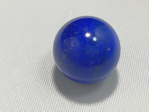 ハイグレードラピスラズリ丸玉　18mm 両穴　　11298