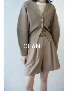 CLANE ツータック ハーフパンツ ショートパンツ