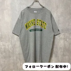 古着 used　RUSSELL　ラッセル　半袖プリントカレッジTシャツ　大学　グレー　レトロ　クルーネック　メンズ　レディース