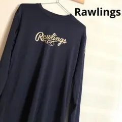 Rawlings ローリングス 長袖 Tシャツ ネイビー XO