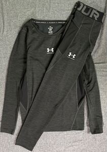 UNDER ARMOUR 秋冬NEWMODEL 新品未使用 UAコールドギアアーマー コンプレッション ノベルティ シャツインナートレーニングウェア２セット