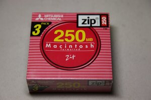 MITSUBISHI CHEMICAL 三菱化学 ZP250M3 ZIP 250MBx3枚 Macintoshフォーマット済 3枚 未開封★1055