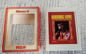 エルヴィス・プレスリー 8トラック BURNING LOVE and hits from his movies カートリッジ カセット テープ 紙ケース付 ELVIS PRESLEY