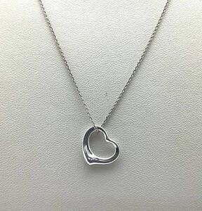 ⑬ TIFFANY&Co. ティファニー オープンハート エルサペレッティ SILVER シルバー 925 SV ネックレス アクセサリー 