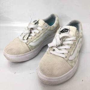 □VANS OLD SKOOL OVERT CC スニーカー 24.0cm 白 ブロックチェック バンズ レディース 500264 厚底 複数落札同梱OK B241010-9