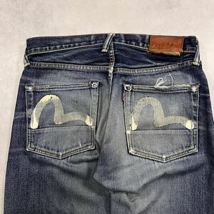 雰囲気◎ EVISU エビス 赤耳 デニム セルビッチ ボタンフライ デニムパンツ デニム ジーンズ カメモ エヴィス