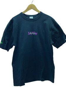 A Elegantes SAPEur◆Tシャツ/L/コットン/BLK/プリント