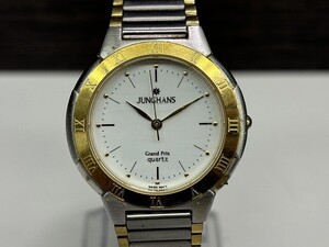 M279-X7-189◎JUNGHANS ユンハンス メンズ 腕時計 クオーツ式 EWJG-11024M 現状品①◎