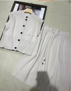 Brunello Cucinelli　ブルネロクチネリ　レディース　2点セット　ニット　タンクトップ　パンツ　S-L　サイズ選択可能 新品