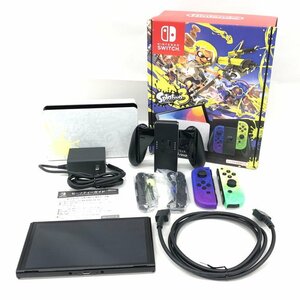 NINTENDO　SWITCH　本体　有機ELモデル　スプラトゥーン3エディション　初期化済　通電〇　XTJ10823300928【CEAX9020】