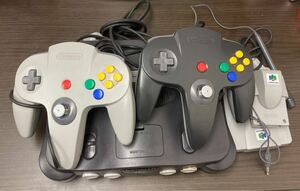 【ジャンク品】☆Nintendo64本体☆コントローラー☆VRSユニット☆マイク☆セット☆時代物☆札幌☆北海道