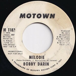 Bobby Darin Melodie / Melodie Motown US M 1183 205598 SOUL ソウル レコード 7インチ 45