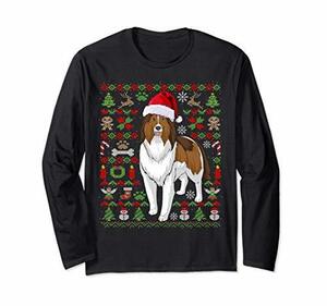 醜いクリスマス シェットランドシープドッグ クリスマス 犬 プレゼント 長袖Tシャツ