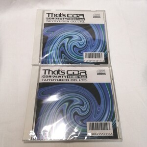 未使用品 2枚セット That’ｓ CDR CDR-74WTY 650ＭＢ/74min 太陽誘電