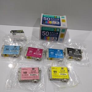 0719y12r エコリカ エプソン IC6CL50 対応 互換 リサイクル インク 6色 パック ECI-E506P/BOX 残量表示対応