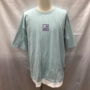 KANGOL L カンゴール Tシャツ 半袖 KPMC-10190 グラフィックプリント T Shirt 青 / ブルー / X 白 / ホワイト / 10117042