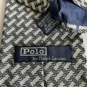 POLO by RALPH LAUREN（ ポロバイラルフローレン） 灰色編み込みネクタイ