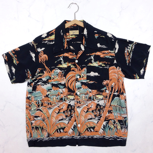 sun surf WIND AND SEA SPORTSWEAR 100%RAYON ALOHASHIRTS サンサーフ ウインドアンドシー アロハシャツ S 東洋エンタープライズ