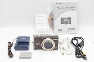 【適格請求書発行】Canon キヤノン PowerShot SX200 IS コンパクトデジタルカメラ ブラック【アルプスカメラ】240930a