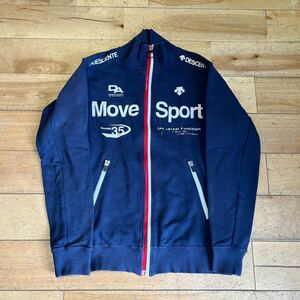 ★DESCENTE/デサント/MOVE SPORT/ムーブスポーツ/トラックジャケット/ジャージ/ロゴ/スポーツ/メンズ/Mサイズ