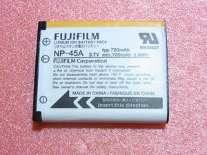 【即決】 FUJIFILM　フジフイルム 【純正品】 　バッテリー NP-45A　 動作品 4.