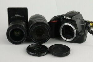 Nikon ニコン D3500 ダブルズームキット デジタル一眼レフカメラ 18-55mm 3.5-5.6 70-300mm 4.5-6.3 レンズ【ジャンク品】★F