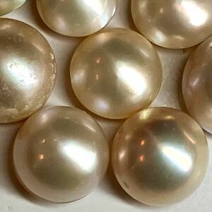 ★マベパール10点おまとめ100ct★j 約20g約11.8〜15.6mm珠 pearl パール jewelry 裸石 宝石 ルース 