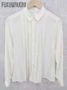 ◇ ELLE エル 長袖 シャツ 40 オフホワイト系 レディース