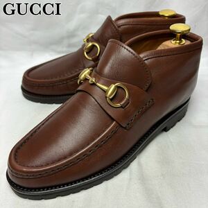 【美品】GUCCI ホースビット アンクルブーツ イタリア製 36.5