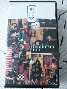 ◎邦楽 VHS 黒夢 tour feminism PART1 LIVE ドキュメント 清春 Sads サッズ フェミニズム ビデオ 