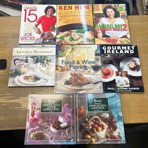 J0109-27.洋書まとめセット/インテリア/ディスプレイ/海外/レシピ/料理本/食べ物ギフト/ワイン/ペアリング/海外料理