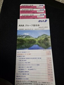 ANA 株主優待券 3枚 グループ優待券 1冊　