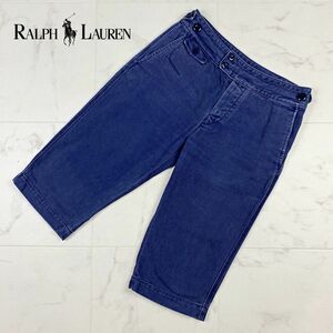 Ralph Lauren ラルフローレン コットンハーフパンツ ボトムス レディース 紺 ネイビー サイズ7*KB204