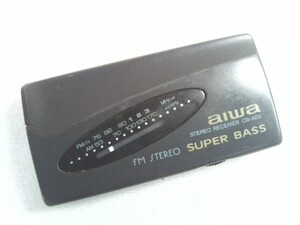 aiwa アイワ　CR-A05　AM／FMステレオポケットラジオ　SUPER BASS 　★動作品