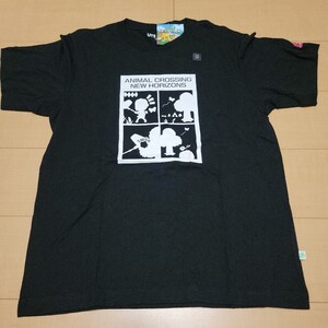 未着用 あつまれどうぶつの森 × ユニクロ UNIQLO Tシャツ 半袖 黒 あつ森