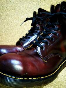 【Dr.MARTENS】ドクターマーチン 英国製 ホワイト社 スチールトゥ 8ホールブーツ UK6(25cm )8EYE STEEL TOE BOOTS チェリーレッド 入手困難