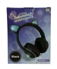 猫耳 ヘッドフォン nekomimi HEADPHONES4 Black