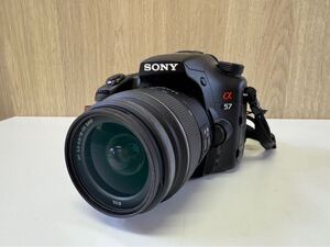 【中古品】【美品】SONYソニー α57 デジタル一眼カメラ SLT-A57 DT3.5-5.6/18-55 SAM 動作確認済み 充電器付き