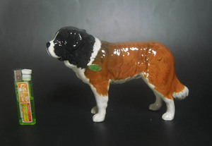 陶器市x Beswick セントバーナード 犬 フィギュリン 置物 動物　ベスウィック