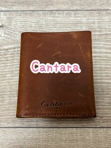 Cantara/二つ折り財布/レザー/ブラウン