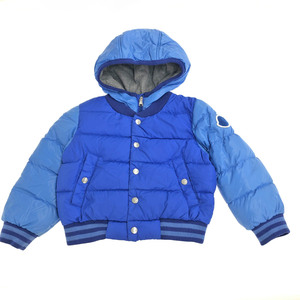 良好◆MONCLER モンクレール ダウンジャケット キッズサイズ92cm◆ ネイビー キッズ アウター 子供服 PINET