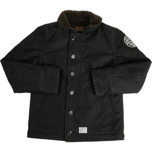 COOTIE PRODUCTIONS クーティープロダクションズ Pique Watch Jacket N-1 BLACK デッキジャケット 黒 Size 【M】 【中古品-良い】 20806280